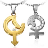 Pendentif pour couple 02 - Homme et femme