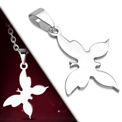 Pendentif animal 24 - Papillon simple plat