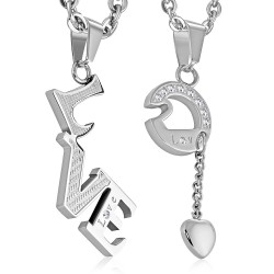 Pendentif pour couple 05 - LVE et O