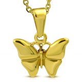 Pendentif animal 26 - Petit papillon gold-ip