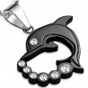Pendentif animal 27 - Dauphin noir