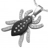 Pendentif animal 44 - Araignée noire avec zircones