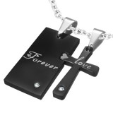 Pendentif pour couple 20 - Forever et love