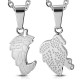 Pendentif pour couple 41 - Feuilles grises