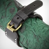 Bracelet de force 80 - Noir coutures blanches