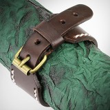 Bracelet de force 77 - Brun coutures blanches