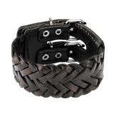 Bracelet de force 123 - Noir tressé