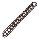 Bracelet de force 116 - Marron avec étoiles
