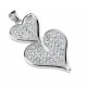 Pendentif deux coeurs multistrass (17)