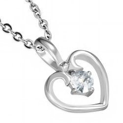 Pendentif petit coeur zircone (37)