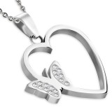 Pendentif coeur et papillon (61)