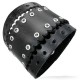 Bracelet de force 106 - Noir bords découpés
