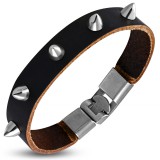 Bracelet de force 67 - Marron pointes arrondies