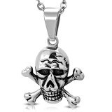 Pendentif gothique 06 - Tête de mort