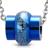 Pendentif anneau 09 - Bleu latin