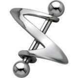 Piercing micro-barbell 32 - Vrillé