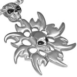 Pendentif gothique 24 - Soleil et crâne