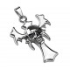 Pendentif gothique 40 - Croix avec tête de mort