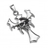 Pendentif gothique 40 - Croix avec tête de mort