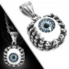 Pendentif gothique 49 - Oeil bleu