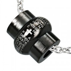 Pendentif anneau 36 - Cylindre et cercle latin