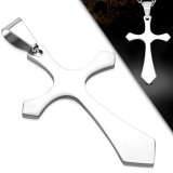 Pendentif croix 044 - Simple grise
