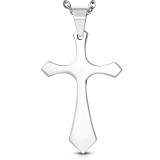 Pendentif croix 044 - Simple grise