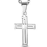 Pendentif croix 046 - Simple creuse
