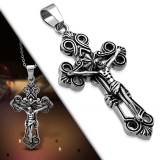 Pendentif croix 056 - Deluxe jesus