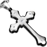 Pendentif croix 057 - Bords noirs