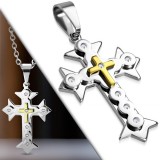 Pendentif croix 060 - Deluxe strass
