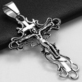Pendentif croix 064 - Creuse avec jesus