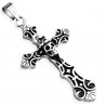 Pendentif croix 069 - Crane gothique