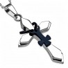Pendentif croix 080 - Motif noir