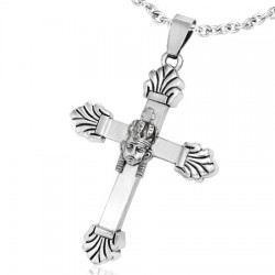 Pendentif croix 081 - Téte de roi