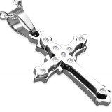 Pendentif croix 089 - Neuf strass
