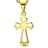 Pendentif croix 143 - Gold-ip creux