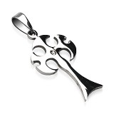 Pendentif croix 098 - Médiévale arrondie