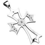 Pendentif croix 106 - Bords pointus