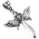 Pendentif croix 108 - Ailes et bouclier