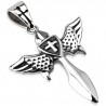 Pendentif croix 108 - Ailes et bouclier