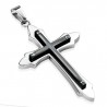 Pendentif croix 109 - Centre noir