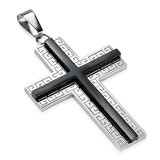 Pendentif croix 113 - Lignes Grecques