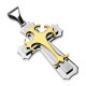 Pendentif croix 117 - Centrale jaune