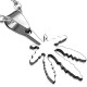 Pendentif acier 06 - Feuille de cannabis
