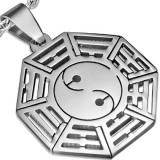 Pendentif acier 21 - Yin-Yang