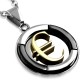 Pendentif acier 25 - Dollar US jaune