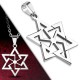 Pendentif acier 27 - étoile de David