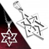 Pendentif acier 27 - étoile de David