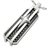 Pendentif acier 31 - étoile sur plaque